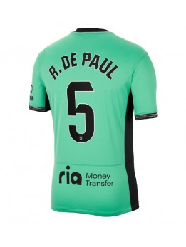 Moški Nogometna dresi replika Atletico Madrid Rodrigo De Paul #5 Tretji 2023-24 Kratek rokav
